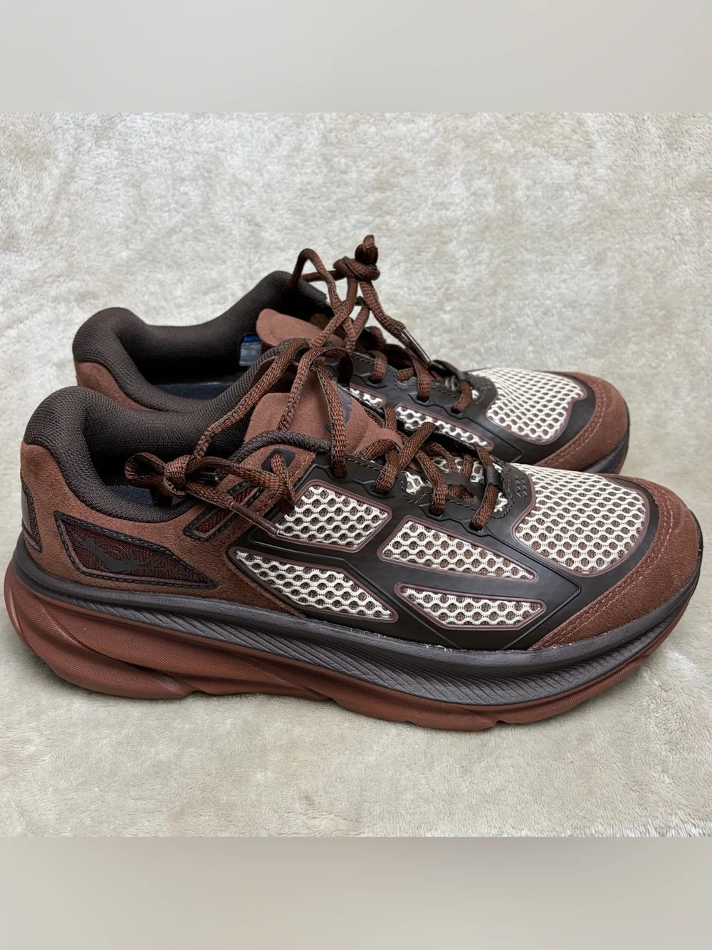 HOKA Clifton L One 9 Brown Iron Men's 9.5 Women's 10.5 Running Shoes 1173333-MCS